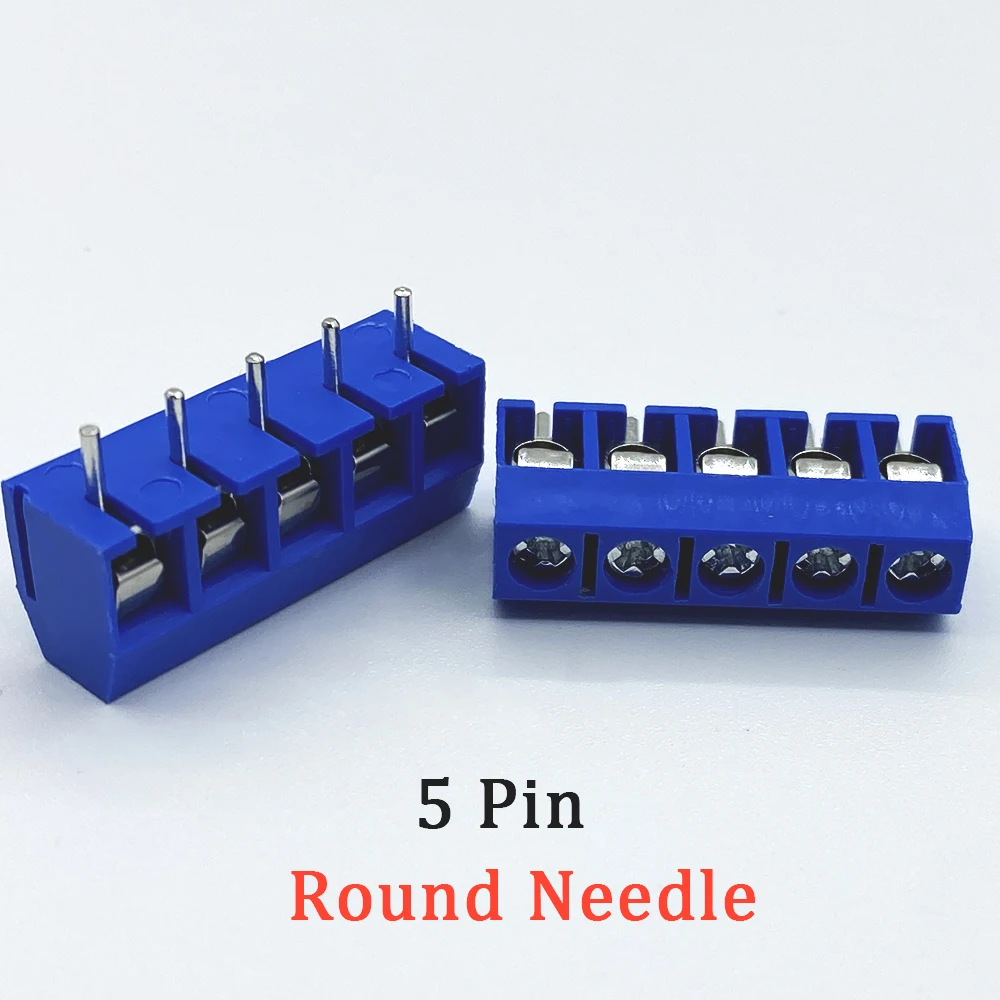 10 pz KF301 2/3/4/5Pin splicable Plug-in vite morsettiera filo KF301-2P KF301-3/4P passo 5.0mm dritto connettore di montaggio PCB