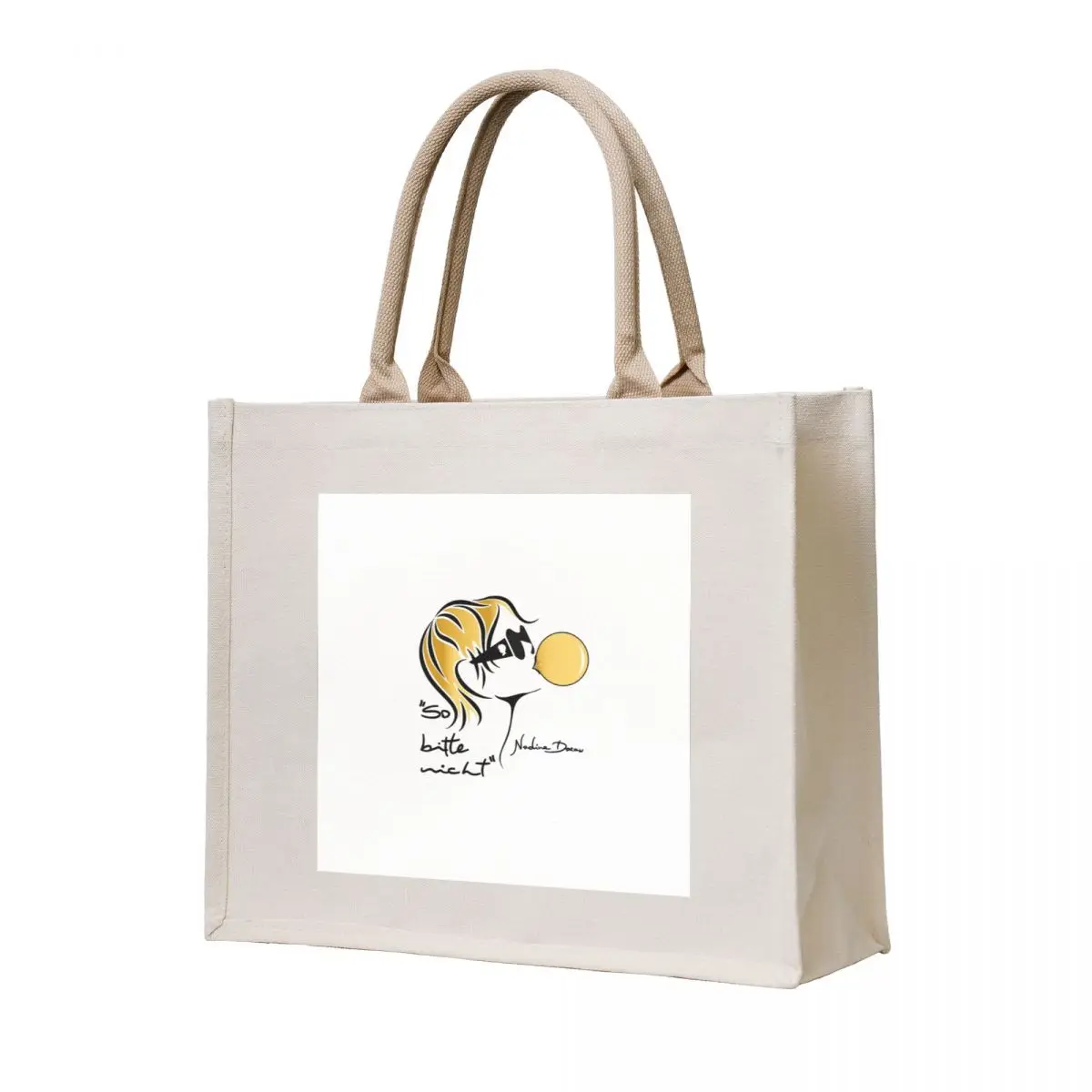 

Nadine Dorau _ Please don't-01 WHITE SERIES Tote Bag Women's bags tote bags aesthetic cute tote bag