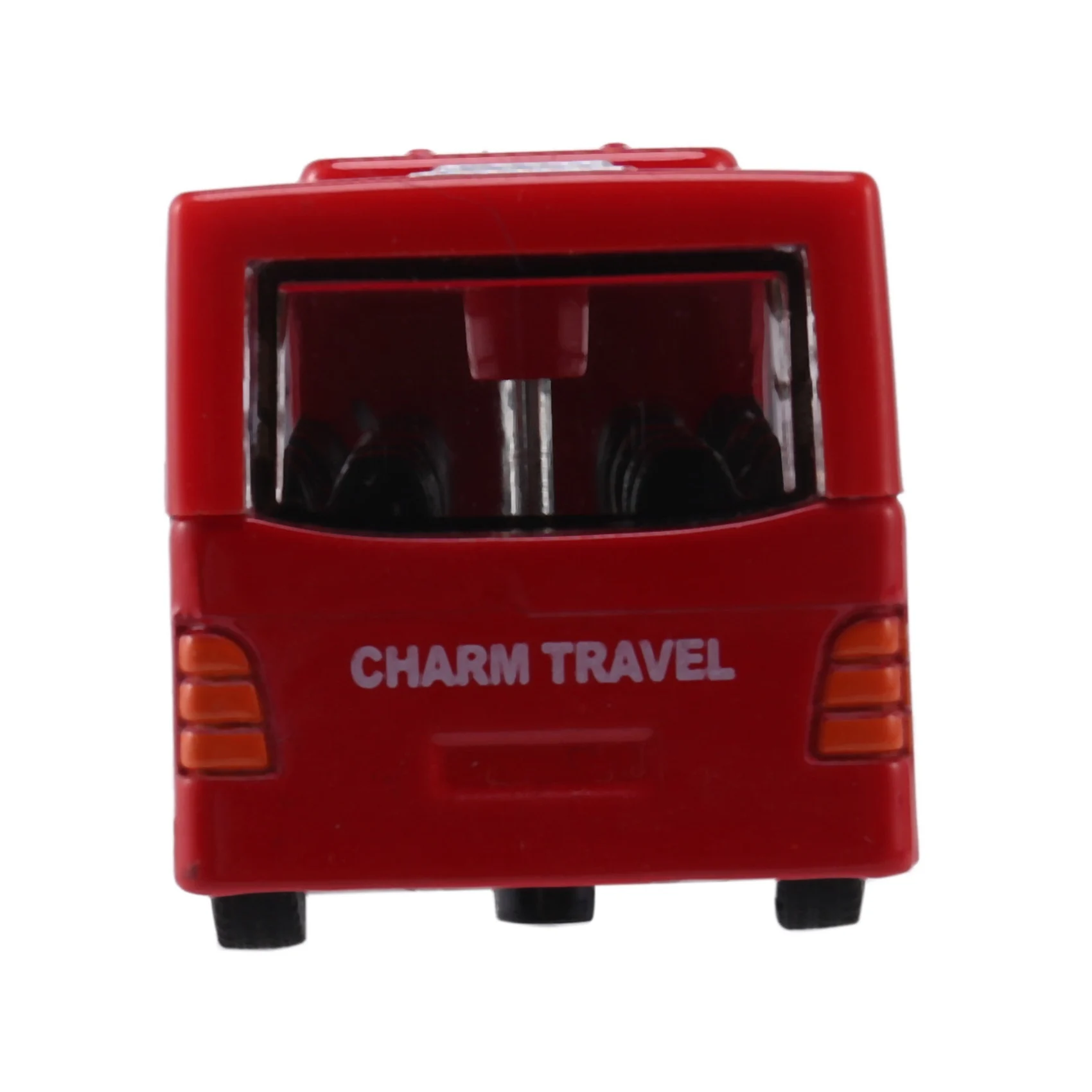 Modelo fundido para crianças, veículo, ônibus, carro, brinquedos, bebê pequeno, puxar para trás, vermelho