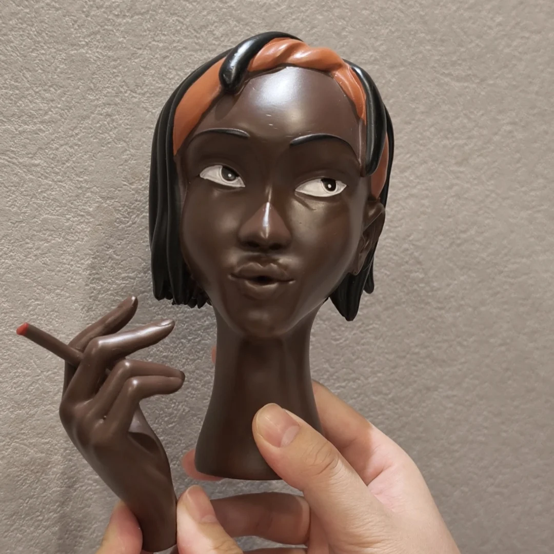 4 Styles Smoked Black Woman Incense Holder Home Incense Burner Decoration Censer Home Fragrance Stand