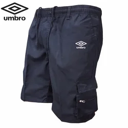 Embroidered Umbro 2024 Men's Spring Summer New High Quality Outdoor Sports Running Multi Pocket Zipper Pants