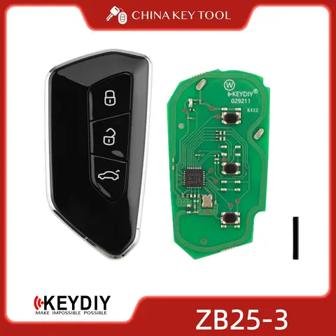 KEYDIY KD ZB25-3 Universal Smart Remote Key 3 Buttons Compatible with VW Type