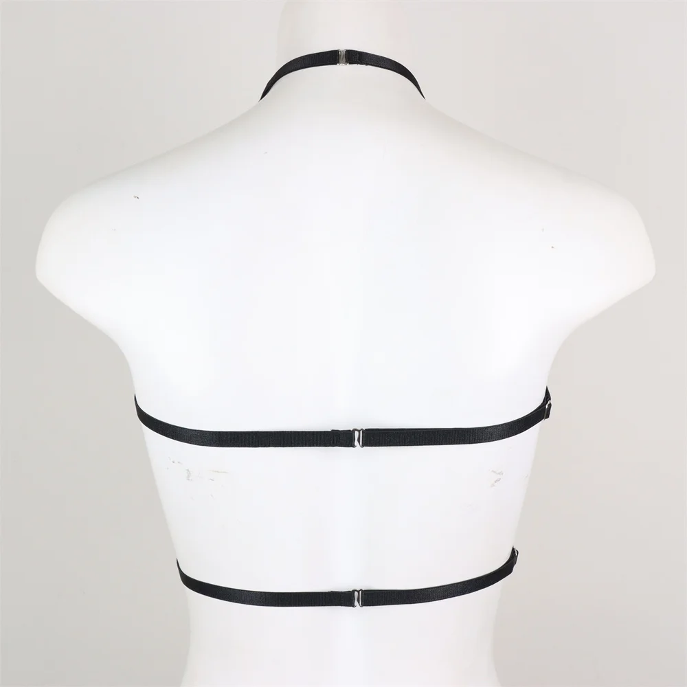 Cinturino Sexy da donna Harajuku Punk Gothic Wire Harness Bra scava fuori gli accessori della cinghia della biancheria intima cinghie della biancheria Sexy