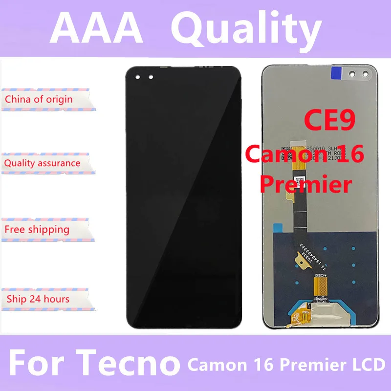 

6.85 inch For Tecno Camon 16 Premier Global CE9 LCD Display Touch Screen Digitizer Assembly Panel Replacement parts