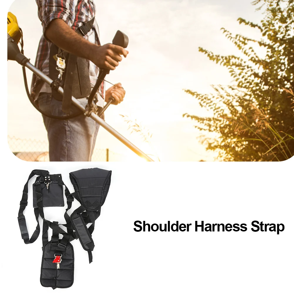 Double Shoulder Harness Labor Saving Herringbone Buckle Padded Belt Lightweight Shock-Absorbing Brush Cutter Trimmer Accessories