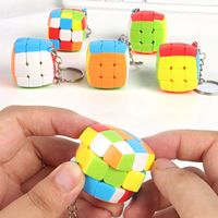 Mini Magic Cube Puzzle Cubes for Children, Keychain Toys, Beginner, Professional, Toys for Kids, 3x3x3