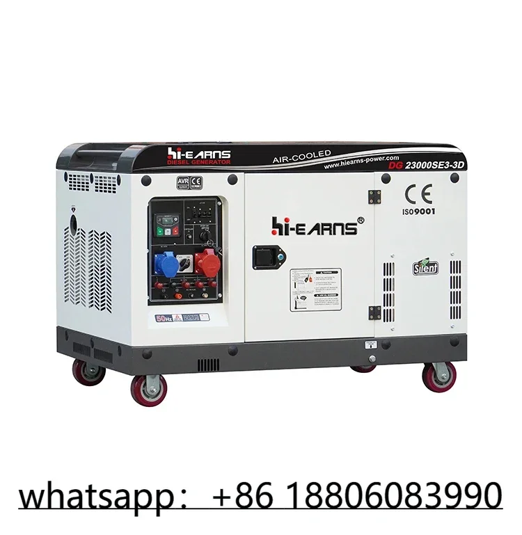 Hi-earns brand 16W 20kva three phase digital panel air cooled three phase equal power die·sel generator