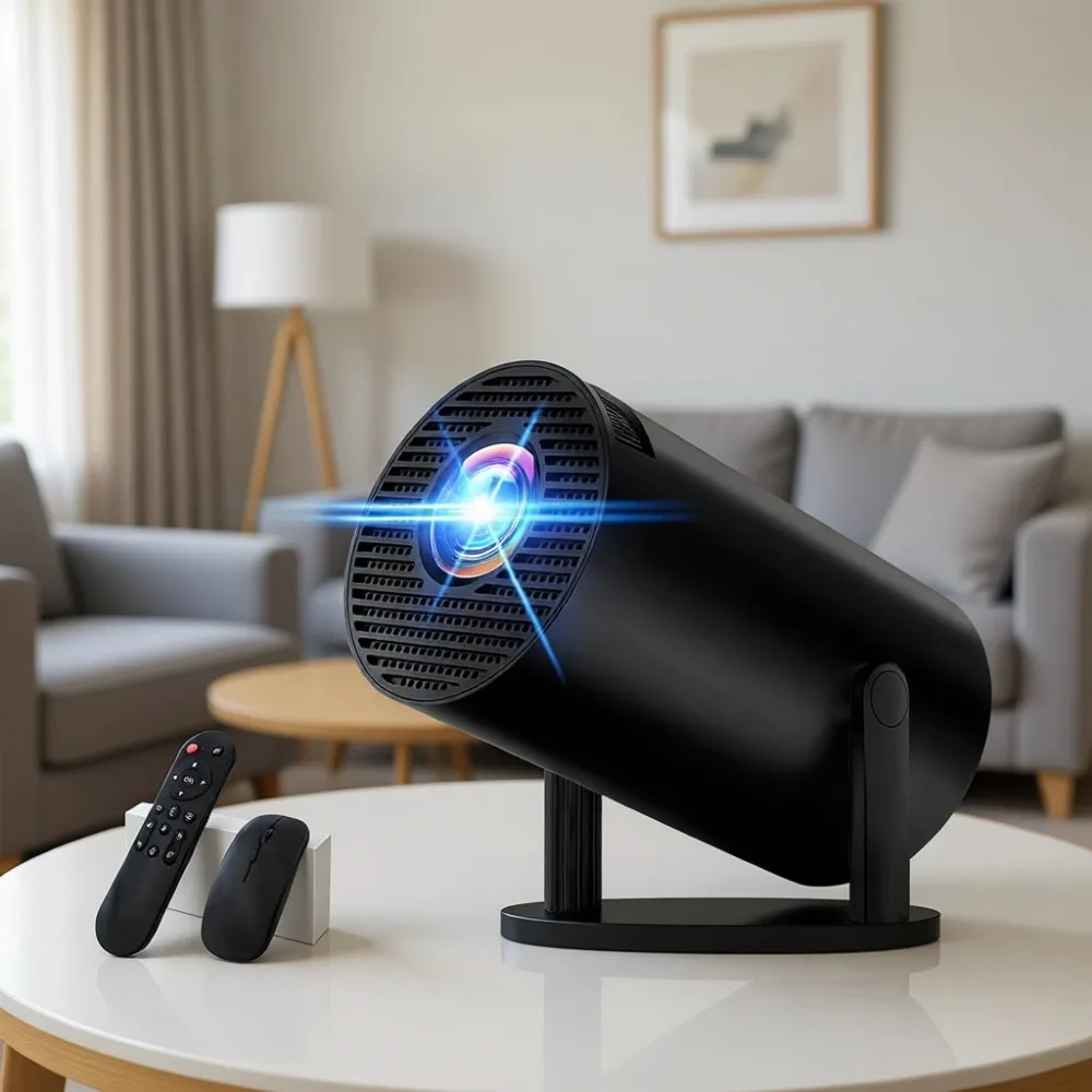 

Мини-проектор 2026 4K 1080P с автокоррекцией трапецеидальных искажений, поворотом на 180°, WiFi6, Bluetooth 5.4, HDMI, для ТВ-приставок и ноутбуков