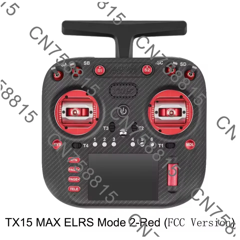 لـ FPV Radiomaster TX15 MAX جهاز التحكم عن بعد ExpressLRS AG02، CNC HALL GIMBAL LR1121 شاشة لمس ملونة 3.5 بوصة، قطعة واحدة