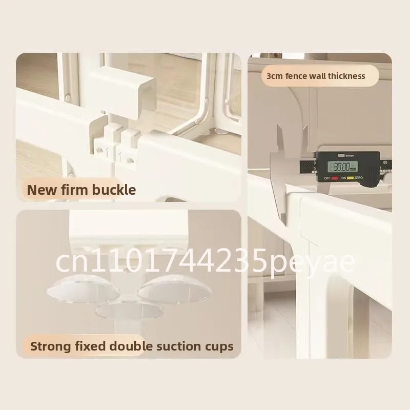 Pet Dog Fence Full Transparent Acrylic for Small Dog Indoor Home Balcony Security Fence Dog Cage Free Combination