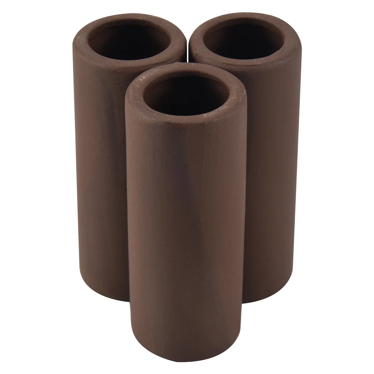 3 Pcs Brown Ceramic Shelters - Shrimp Habitat, Breeding Tube, Hiding Cave