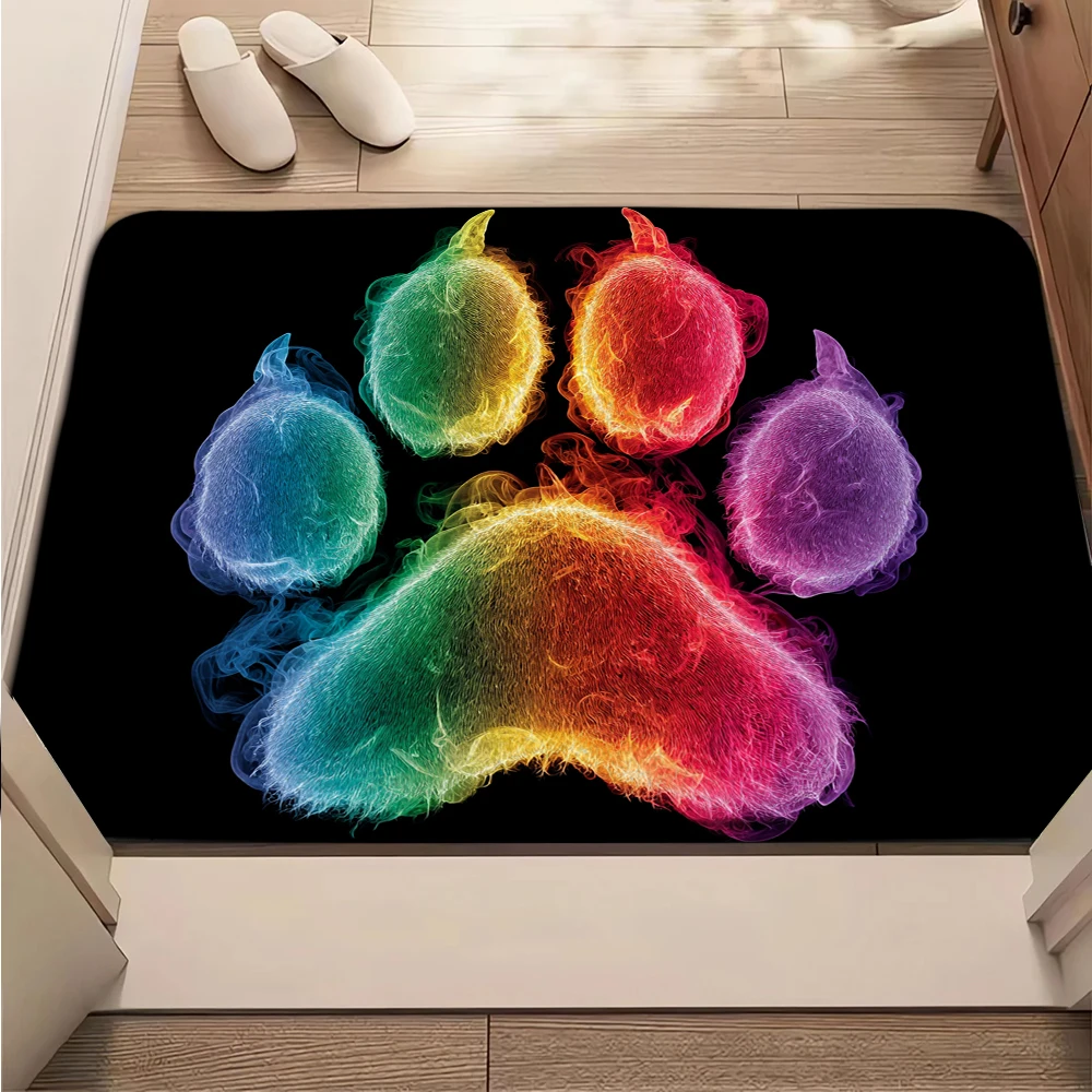 Cartoon Cute Cat Claw Carpet Soft Doormat Welcome Mat Living Room Kitchen Rug For Bedroom Outdoor Floor Mat Home Entrance Mat