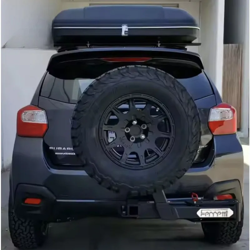 Universal Rotatable Spare Tire Carrier Bracket Square Hitch Receiver for SUV Truck