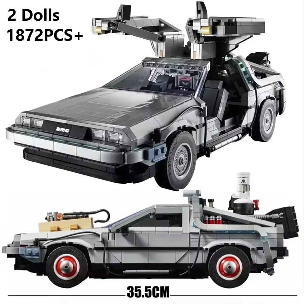 New Back To The Future Time Machine Compatible 10300 Building Blocks Technical Car Bricks Construct Toys Child Christmas Gifts