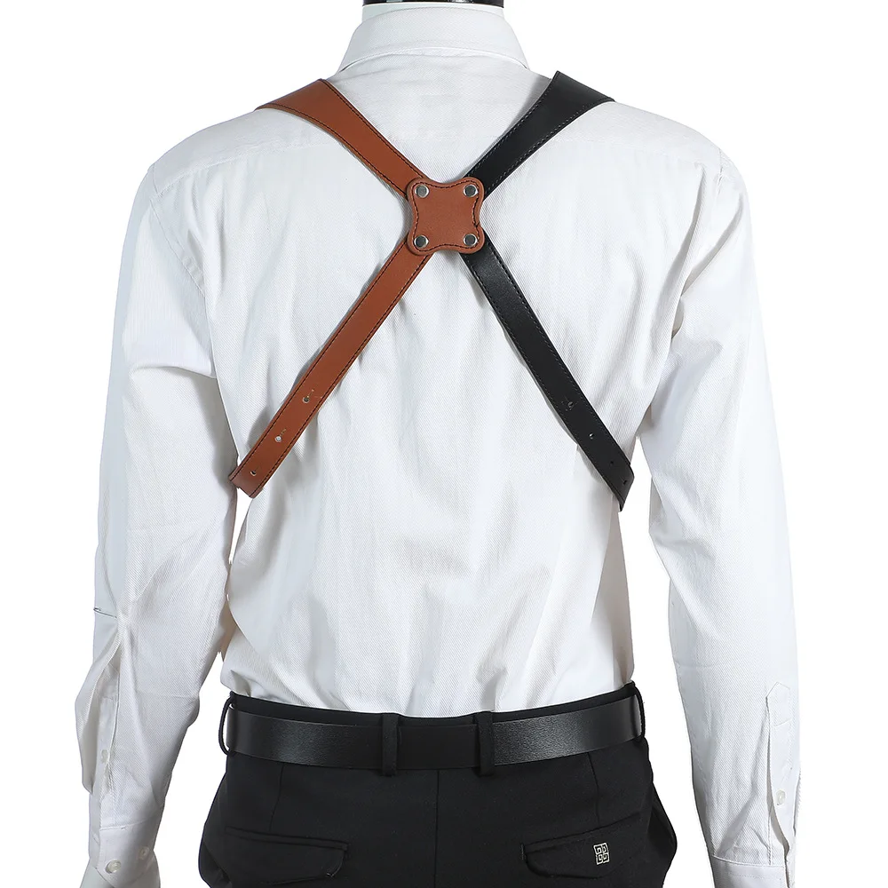 Étui tactique en PU, double épaule, sous les bras, sac pour pistolet Invisible 1911, équipement de terrain, équipement de chasse en plein air