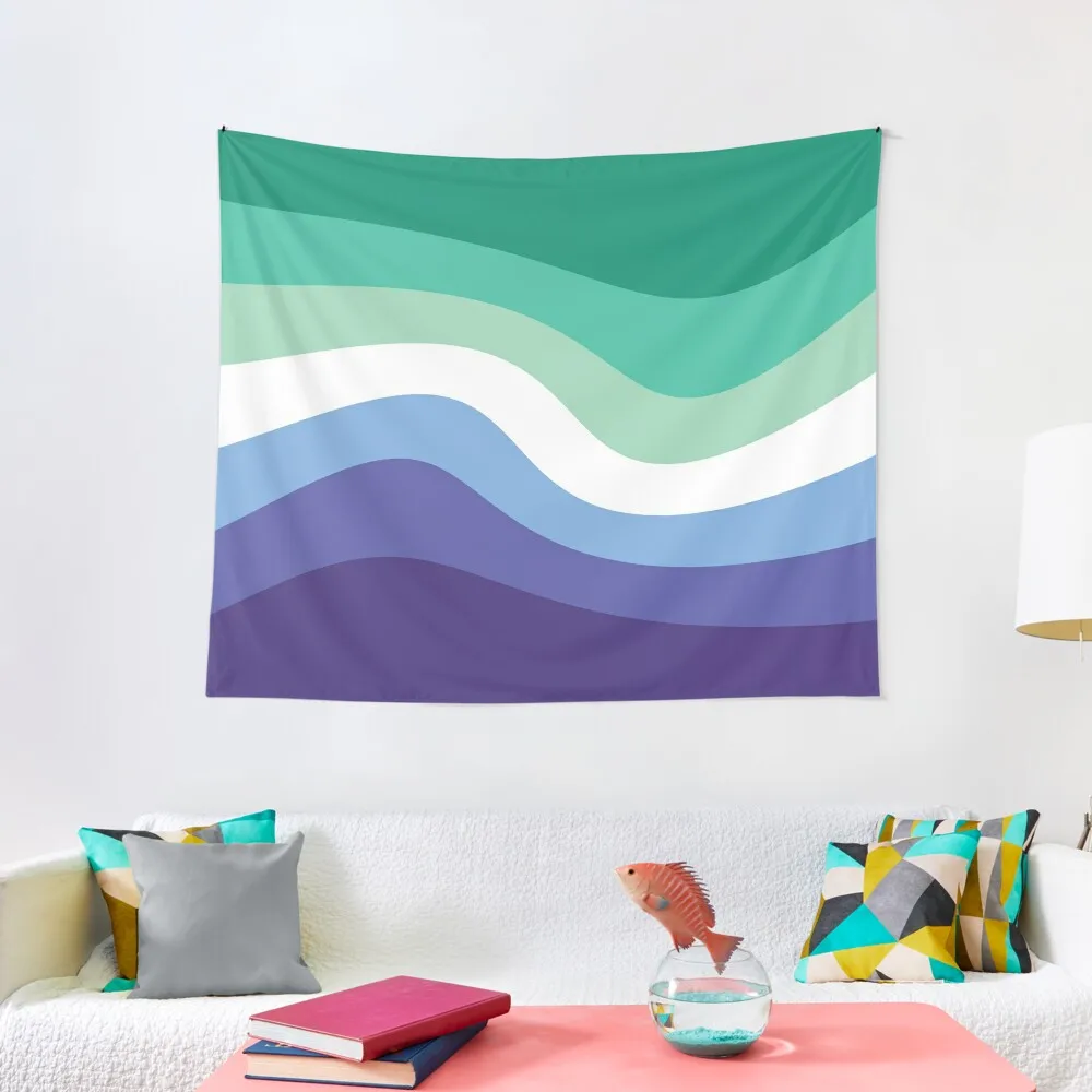 

Gay Male MLM Pride Flag Wave Tapestry Hanging Wall Wall Decorations Bedroom Decor Tapestry