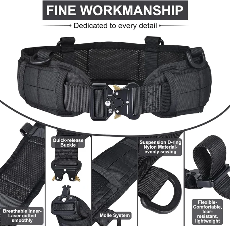 

Outdoor Multi Functional Tactical Waist Cover Field CS Real Person Quick Disassembly Portable Nylon Belt Set Practical Series