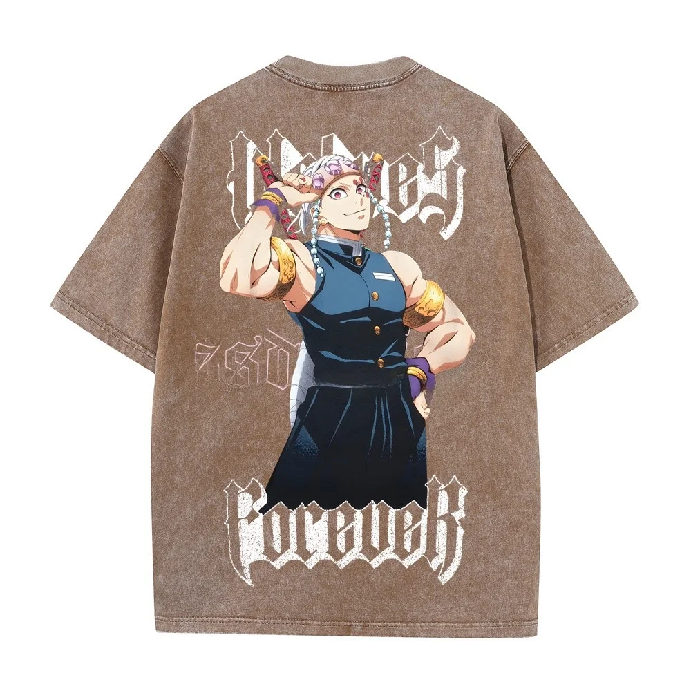 

Винтажная футболка Waed в американском стиле, свободного кроя, с круглым вырезом, из хлопка, повседневная, удобная, дышащая