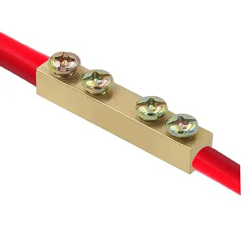 Stainless Steel Screws Copper Pillar Terminal Blocks 60A1-6mm2 Copper Pillar Connection Blocks Long-term Stability