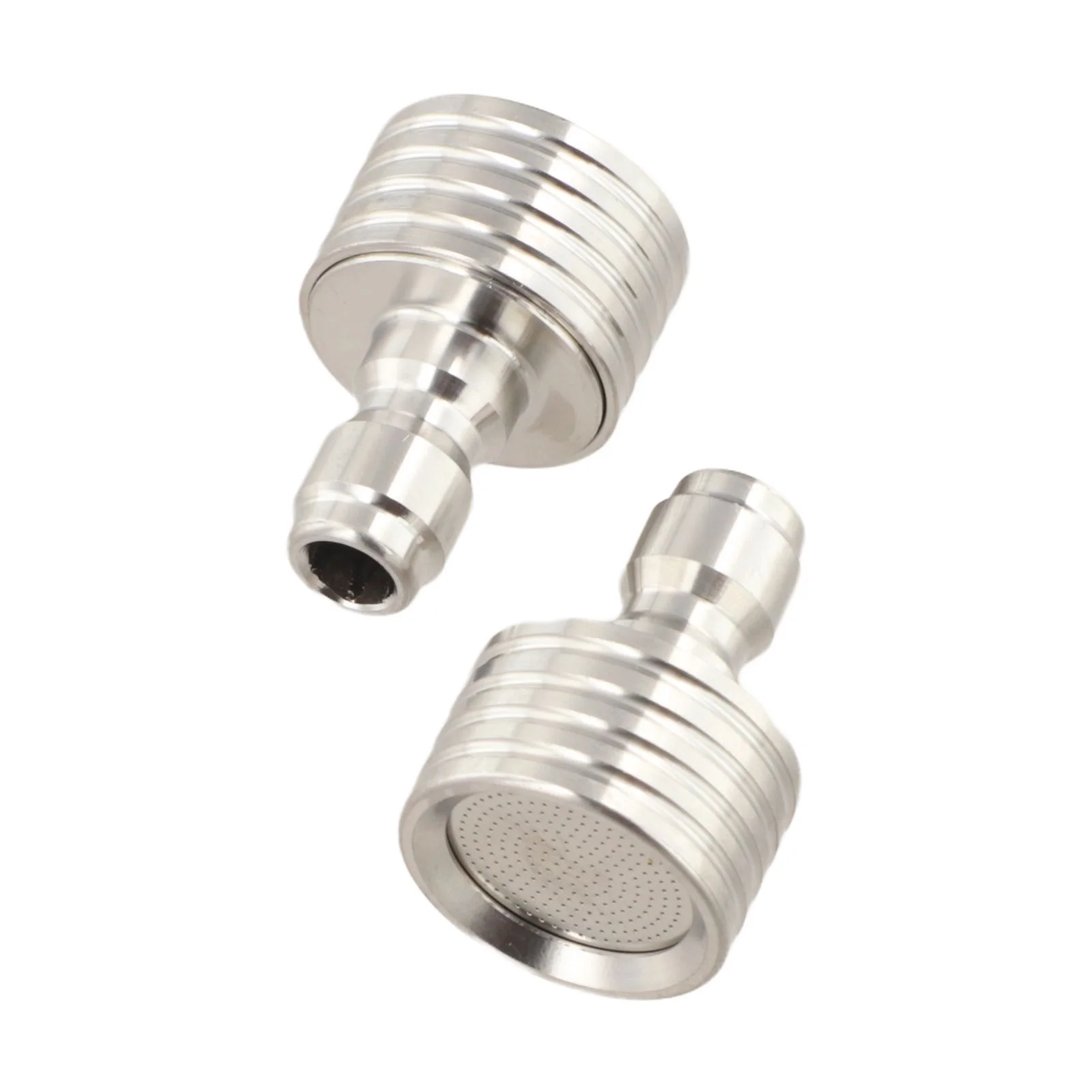2 Piece Stainless Steel Pressure Washer Nozzle Kit for Soft Wash Shower with 1/4 Inch Quick Connect for Daily Cleaning