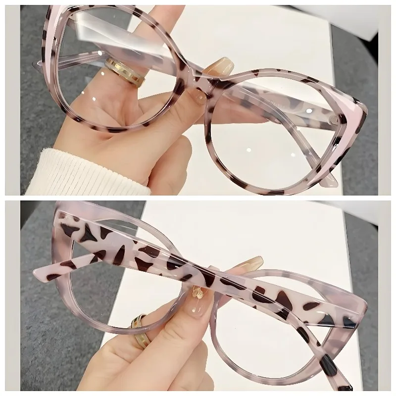 

European and American Personalized Leopard Print Color Reading Glasses New Multifunctional Anti Blue Light Presbyopia Glasses