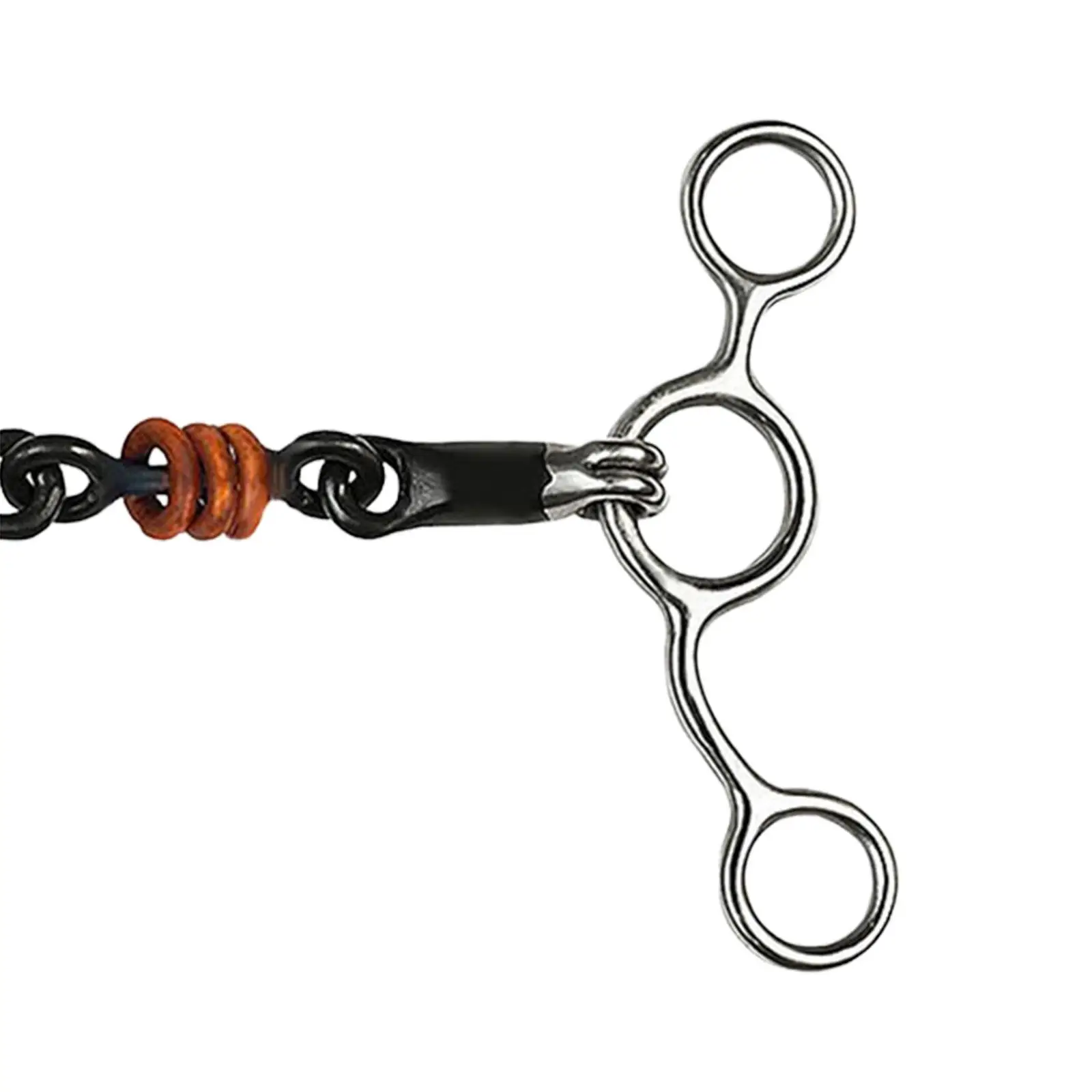 

Equestrian Stainless Steel Horse Bit H Type Copper Snaffle Mouth Cheek Bit for Training