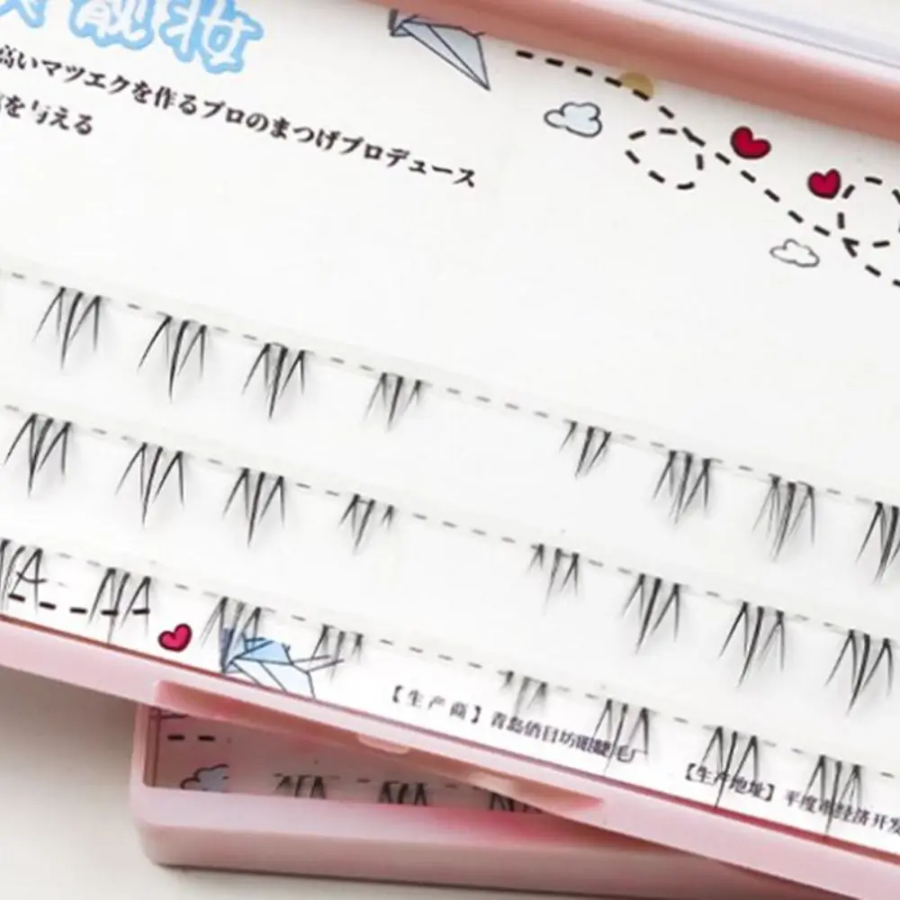 Ciglia inferiori fatte a mano calde Strumenti per il trucco degli occhi lunghi naturali Ciglia inferiori Estensione delle ciglia Ciglia da donna