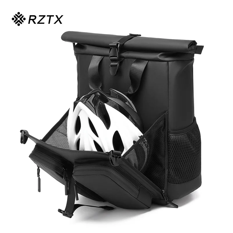 Men's Large Capacity Oxford Cloth Waterproof Casual Backpack Multifunctional Short-Distance Travel Bag Polyester Water