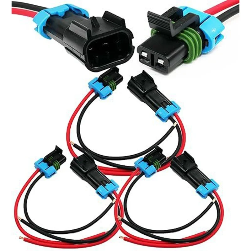 

Водонепроницаемый 2-контактный автомобильный разъем-кабель, герметичный электрический соединитель, комплект кабелей с разъемами типа «папа-мама», длина 150 мм, для автомобильной электрики