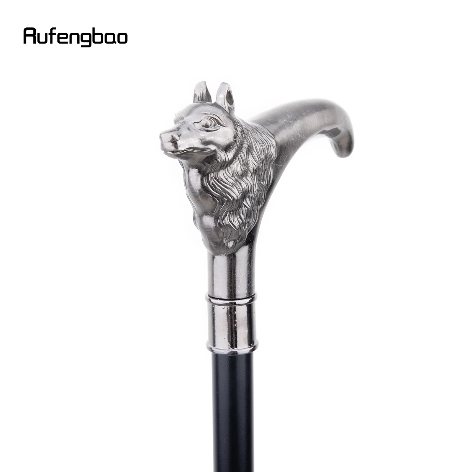 Fox Bristle Animal Fashion Walking Stick Decorative Walking Stick Cospaly Vintage Party Fashionable Walking Cane Crosier 93cm