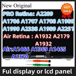 LCD Display for MacBook Pro A1706 A1708 A1989 A1990 A1707 A2289 A2159 A2251 A2338 A1466 A1465 A1369 A1370 Screen lcd display
