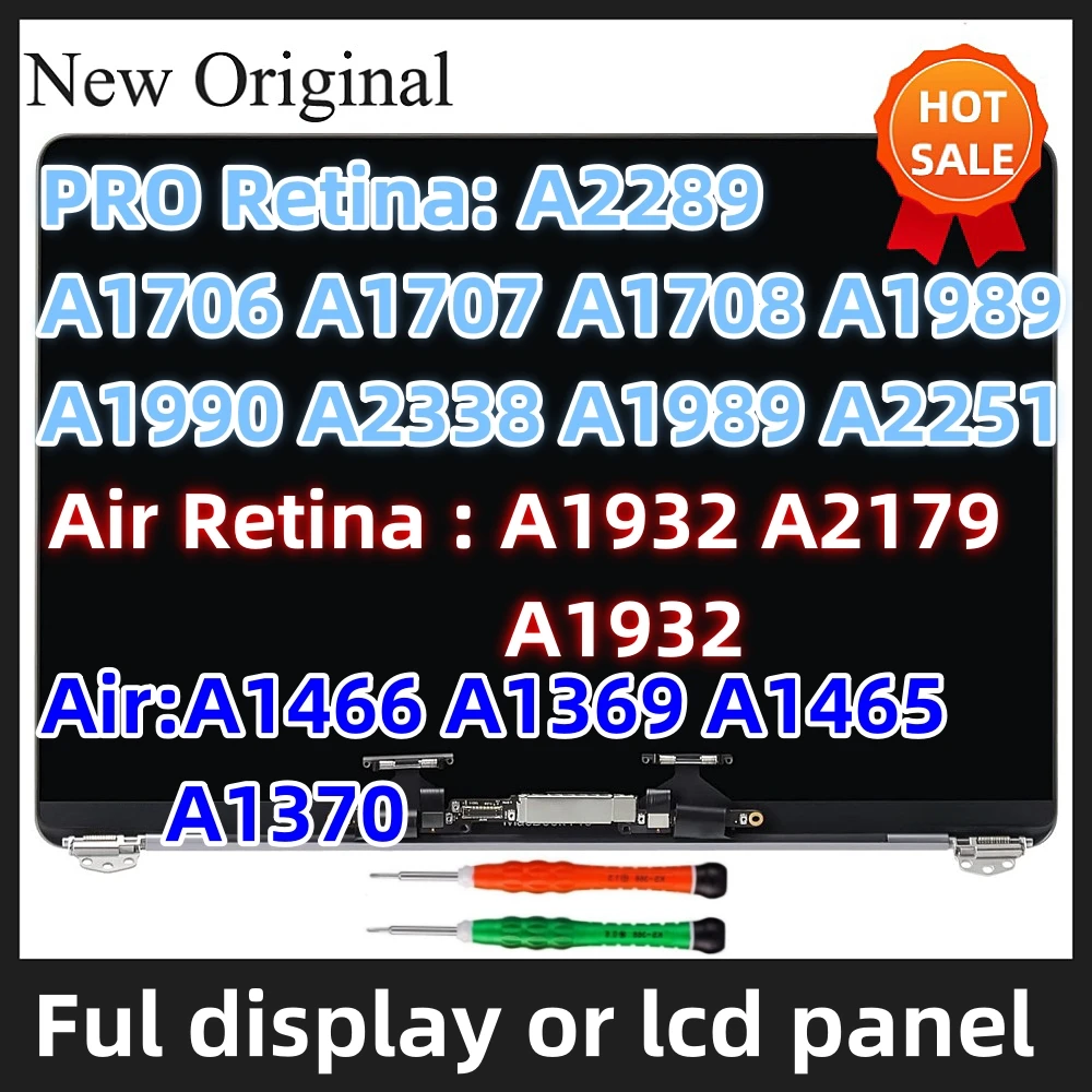 Wyświetlacz LCD do macbooka Pro A1706 A1708 A1989 A1990 A1707 A2289 A2159 A2251 A2338 A1466 A1465 A1369 A1370 ekran wyświetlacz lcd