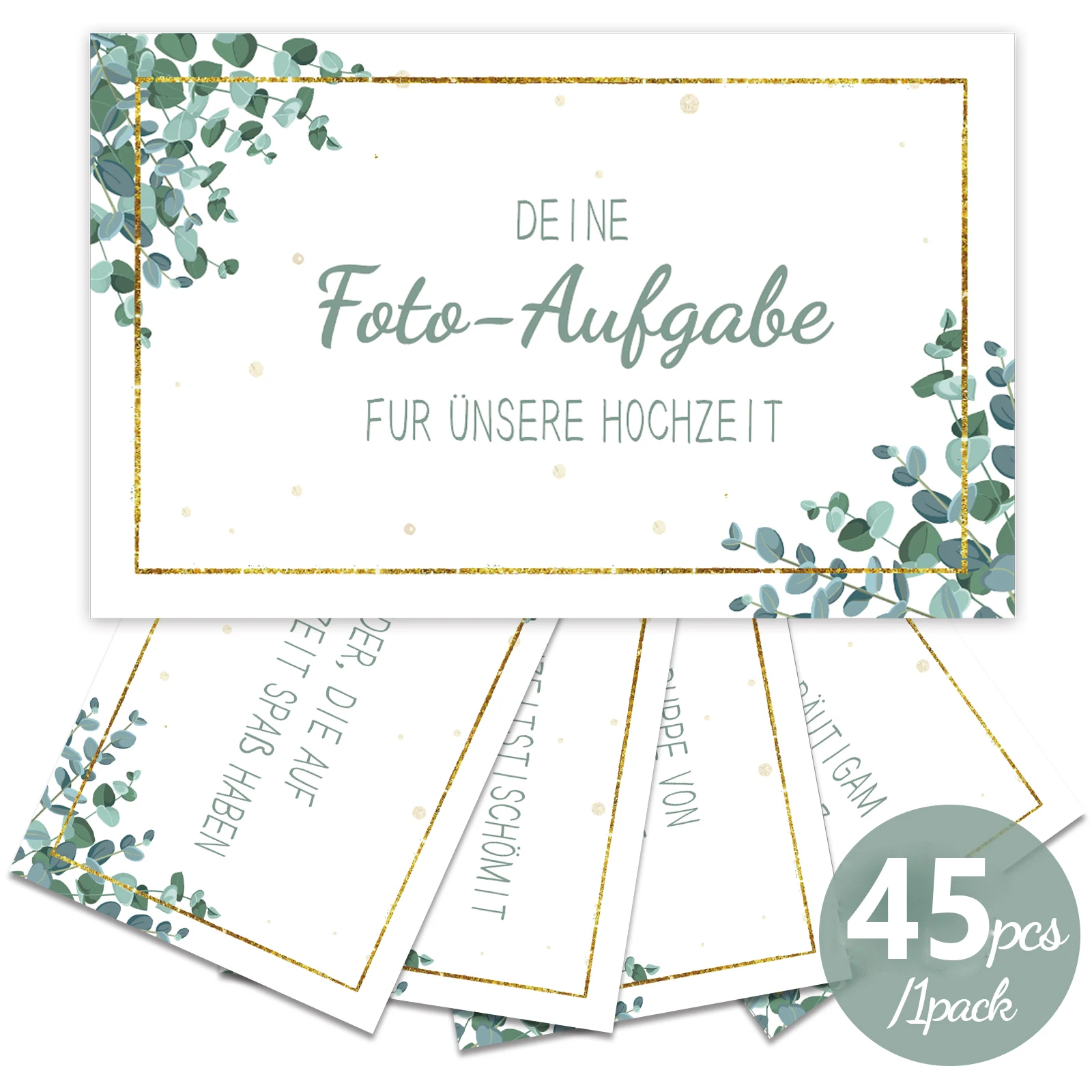 45Eucalyptus Tree Design Photo Task Party - Guest Party Memory Collection Photos and Wedding Party Card Photo Challenge 25Variou