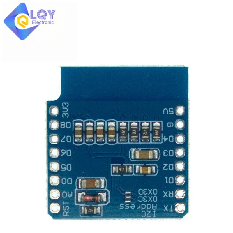 LQY 0.66 inch OLED Display Module for WEMOS D1 MINI ESP32 Module AVR STM32 64x48 0.66" LCD Screen IIC I2C OLED