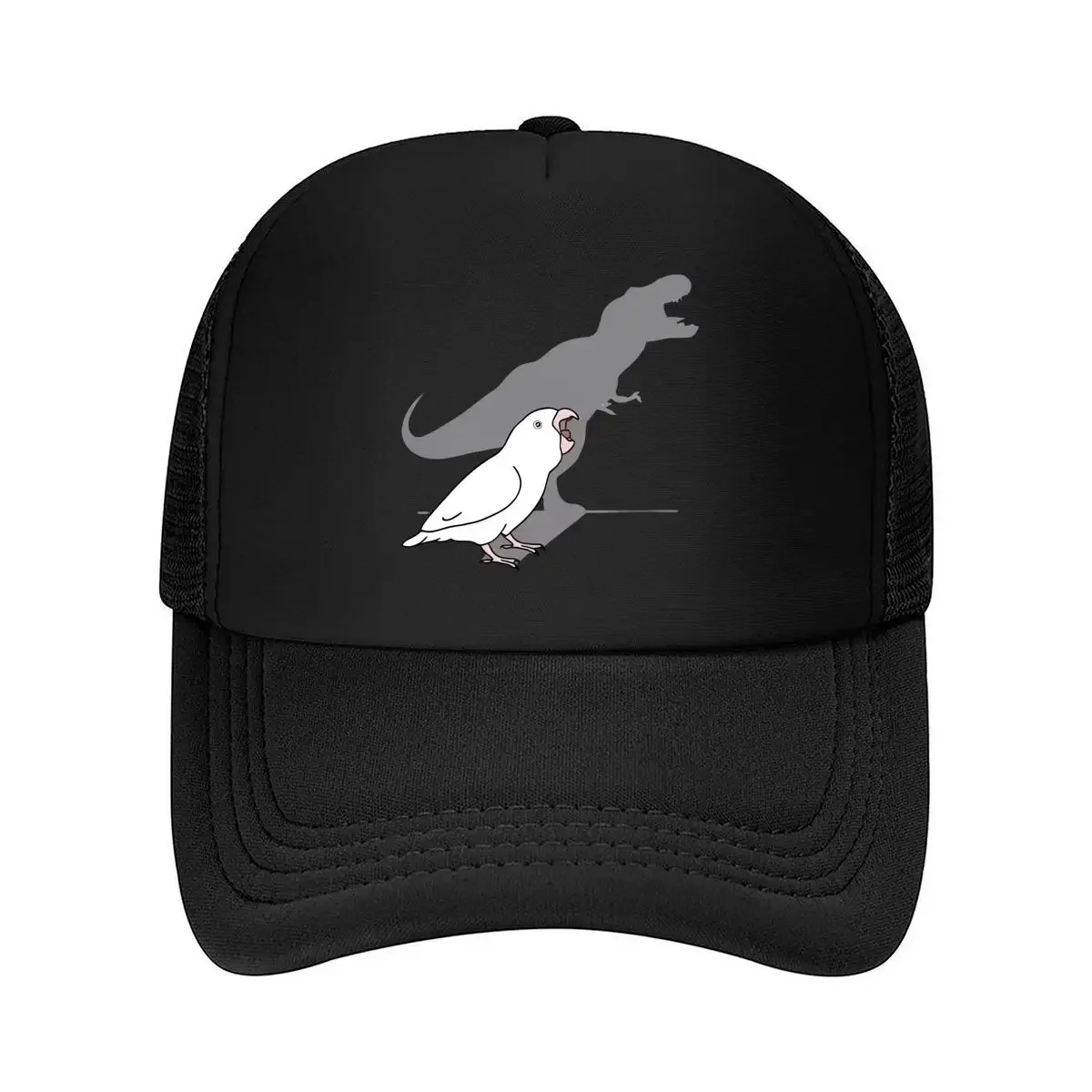 

“Dino Parrot Whimsical, Fun Art Design” Mesh Baseball Cap