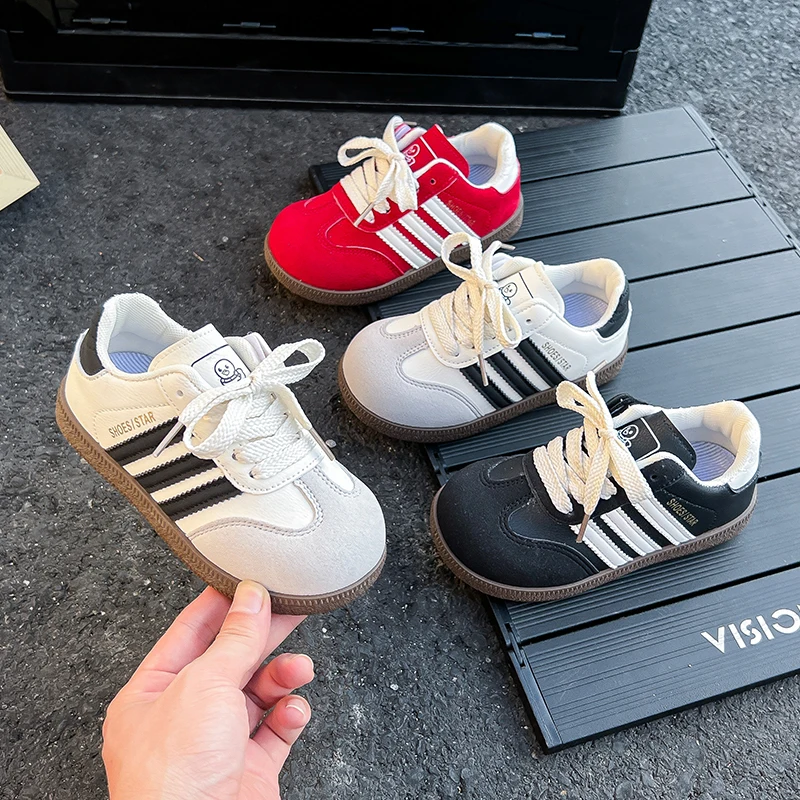 

Children Tennis Shoes 2025 New Simple Kids Sneakers for Girls Patchwork Non-slip Boys Causal School Running Sneakers Non-slip