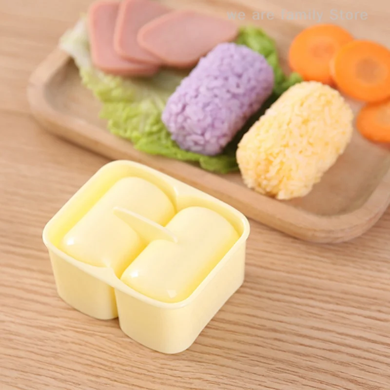 1 Set Cucina Bento Onigiri Kit di palline di riso Fai da te Sushi Maker Nuova pressa per alimenti Antiaderente Kit di sushi cilindrico Strumenti