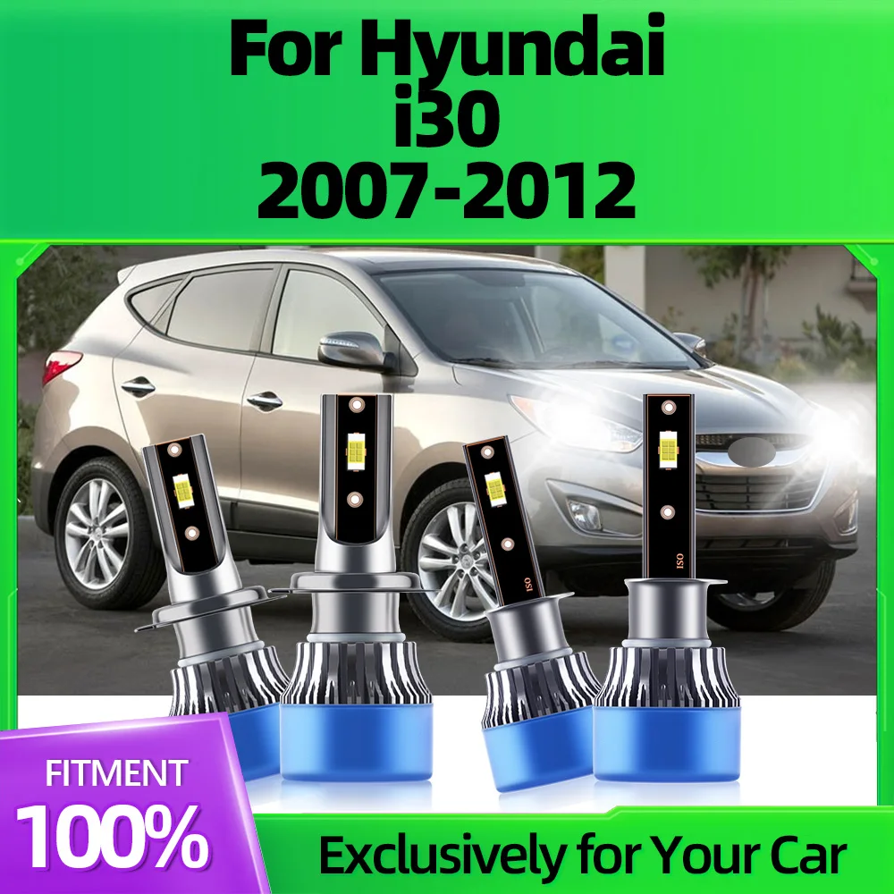 

2/4Pcs 80W LED Headlight Car Lights Lamps 20000LM Plug-N-Play 3570 CSP Chips For Hyundai i30 2007 2008 2009 2010 2011 2012