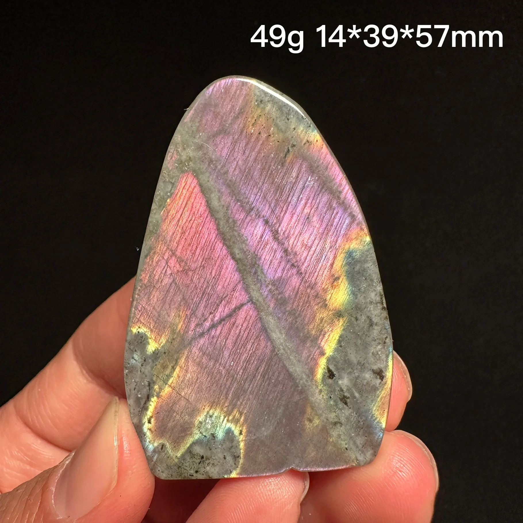 High Quality Natural Crystal Healing Purple Labradorite Slab Slice Home Decorations Mineral Energy Gift Desk Ore Craft Crystals