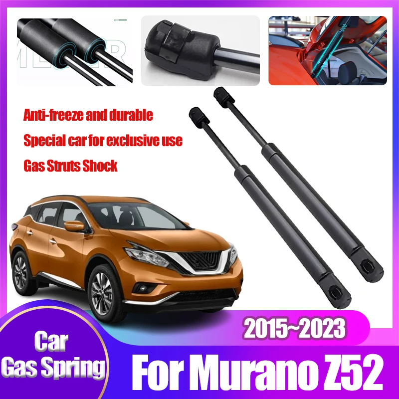 For Nissan Murano Z52 2015 Trunk Accessories 2016~2023 Hydraulic Shocks Absorbers Trunk Tailgate Gas Shock Strut Car Accessorie