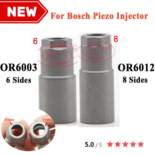 BOSCH Piezo 커먼 레일 분사 노즐 캡 자동 연료 펌프 인젝터 노즐 캡 너트 OR6012 OR6033 ORLTL 용 8면 6면 