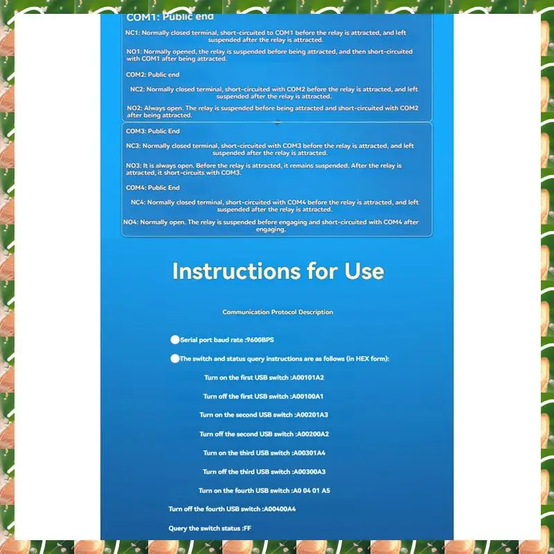 JAJA 12V 30A 4CH Módulo de relé USB Módulo de relé USB-C integrado CH340T Chip USB-Computador Porta serial Interruptor de controle inteligente