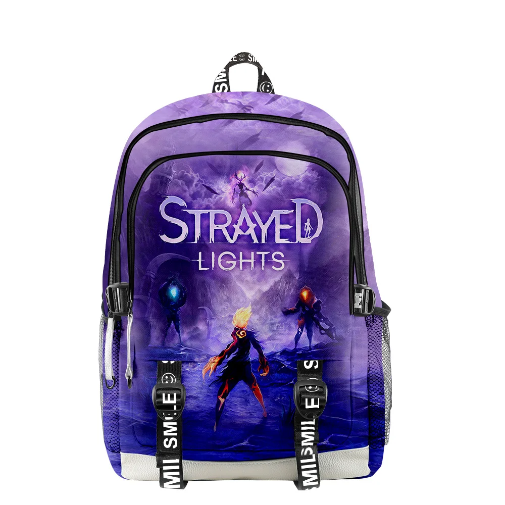 

2023 Hot Game Strayed Lights Anime Zipper Backpack School Bag Unique Daypack Traval Bag Oxford Cloth