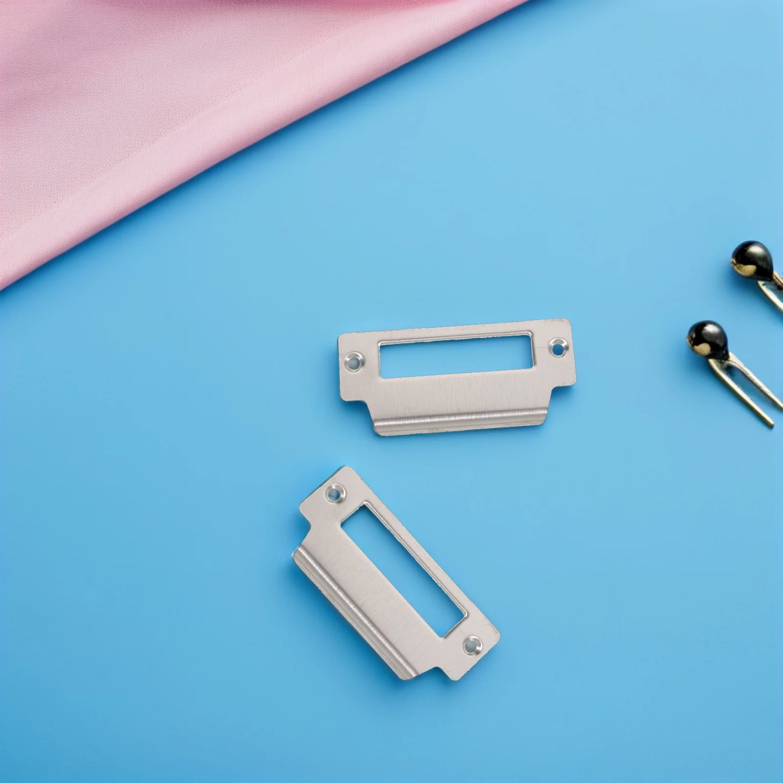 6 قطعة لوحة ديدبولت سترايك متينة من الفولاذ المقاوم للصدأ قفل الباب تعزيز سهل التركيب لا يتطلب إزميل #1