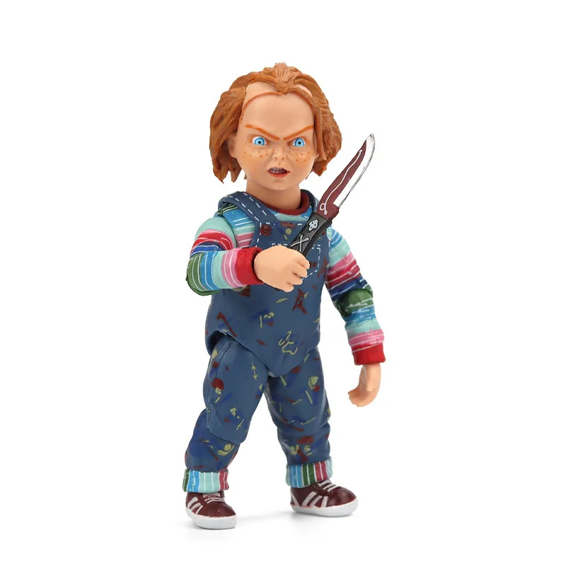 Deluxe Horror Ornament Beweegbaar Kinderspel Chucky PVC Standbeeld Actie Beeldje Bureau Collectible Anime Model Speelgoed Figuren Gift