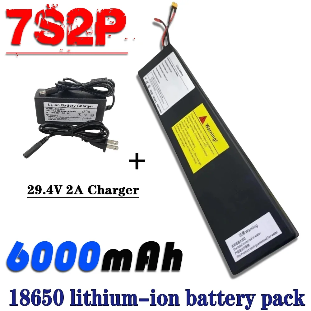 

7s2p 29.4V 6000mAh 18650 Battery Lithium Ion Battery For transportation equipment Outdoor Power Supplies etc