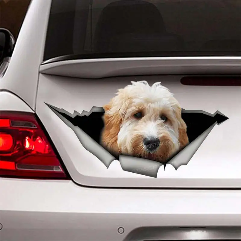 

Goldendood Pet Animal Car Sticker Waterproof Vinyl Decal Bumper Rear Window Laptop Self-adhesive Decal For Car Accessories SH217