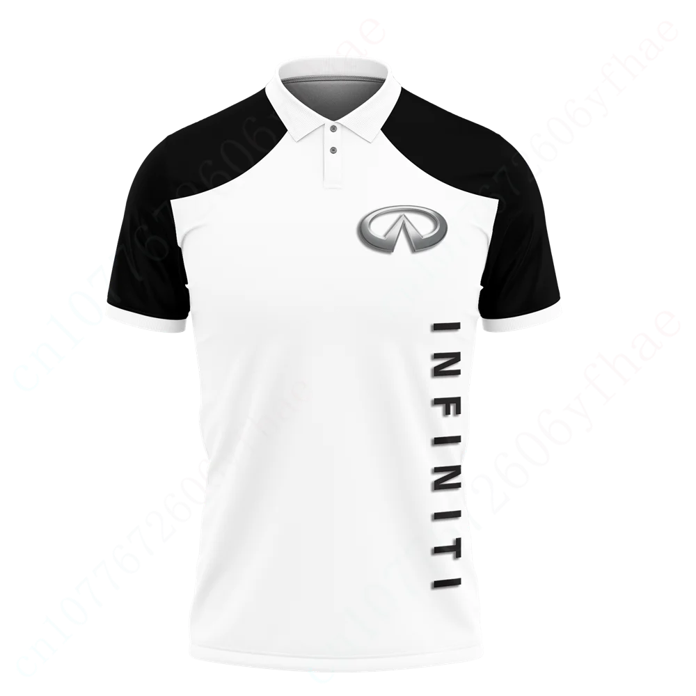 Infiniti-Polo informal de Anime para hombre, camiseta de manga corta de secado rápido, ropa de Golf Harajuku, ropa Unisex