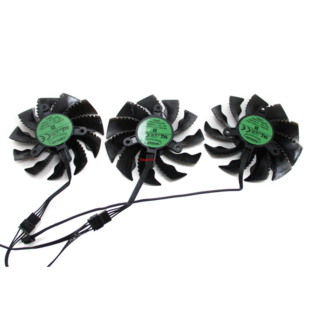 3Pcs/Set 82MM T128015SU,+ 87MM T129215SU,GPU Graphics Card Cooler,For GIGABYTE RTX 3080 GAMING OC,3080ti 3090,Video Cooling