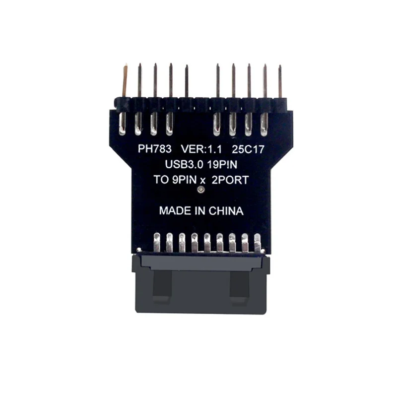 

Classic-USB 2.0 9-Pin Header Splitter Adapter 1 To 2 Extension For Motherboard Dual USB Hub Connectors For RGB Fans